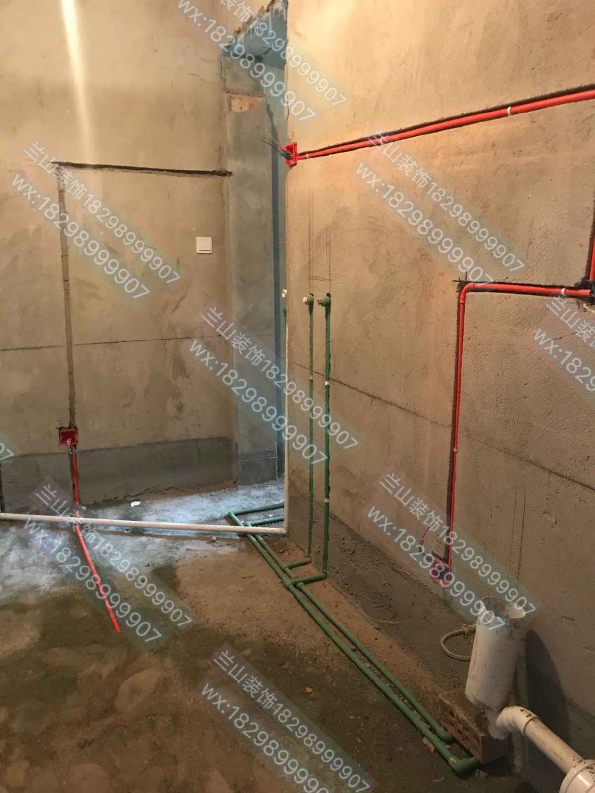 中天城苑水电基装阶段