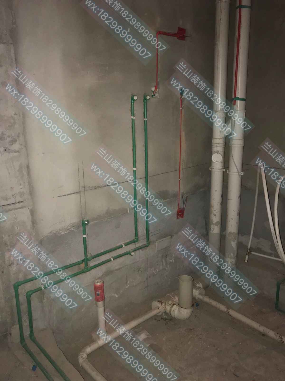 中天城苑水电基装阶段