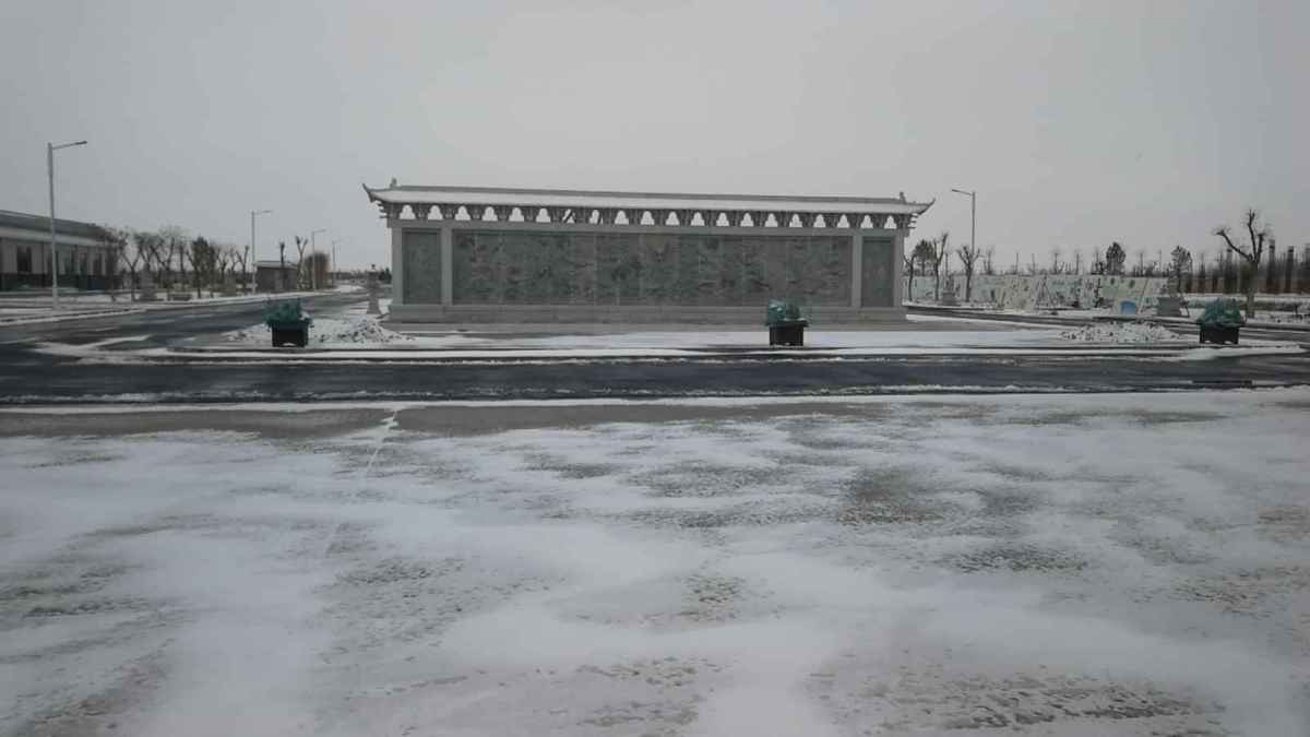 今日小雪 园区雪景图